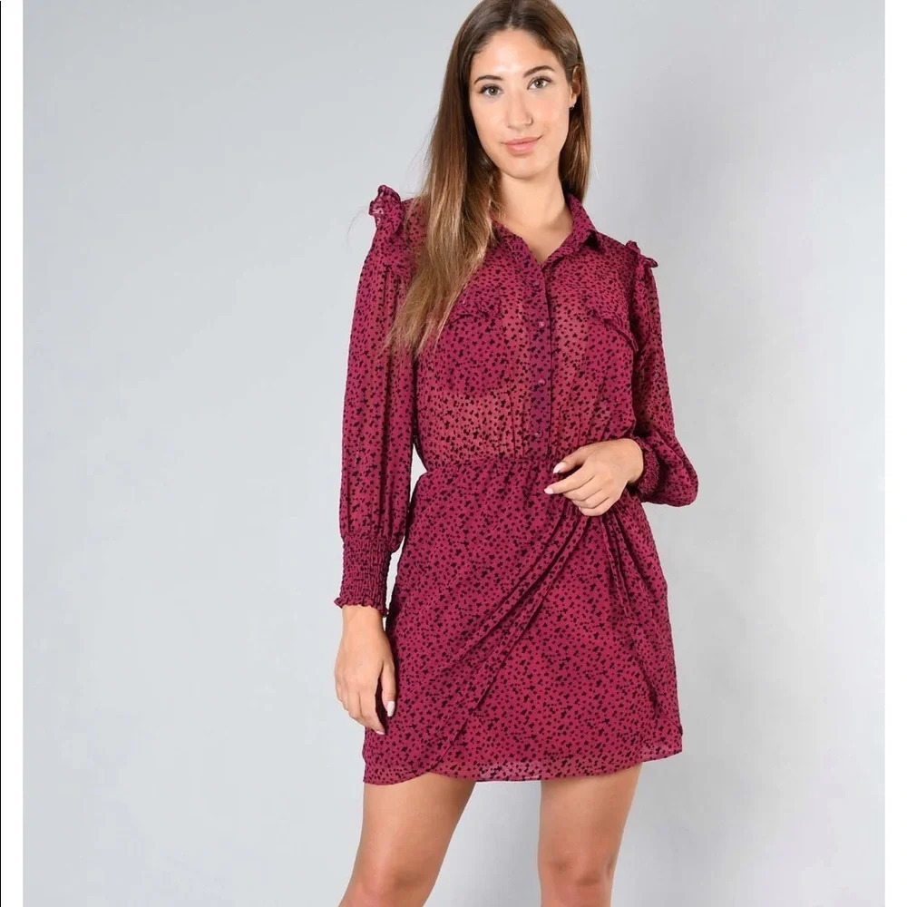 ! Nwt! MISA LOS ANGELES PURPLE STAR DRESS